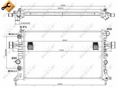 Radiators, Motora dzesēšanas sistēma NRF 50562 5