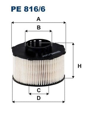 Degvielas filtrs FILTRON PE 816/6 1