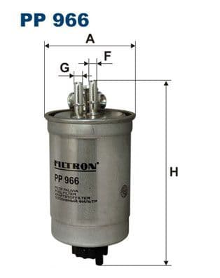 Degvielas filtrs FILTRON PP 966 1