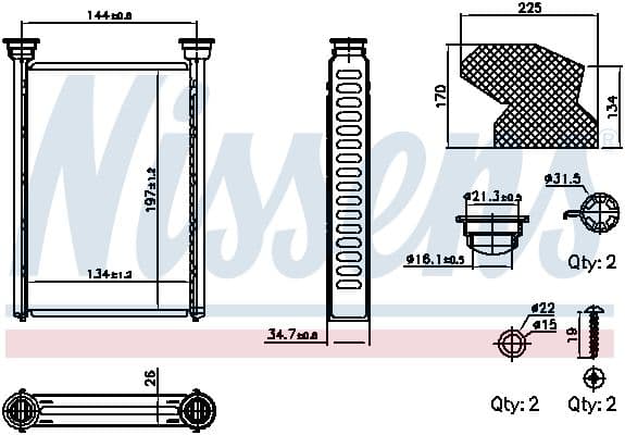 Siltummainis, Salona apsilde NISSENS 707309 1