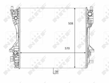 Radiators, Motora dzesēšanas sistēma NRF 59060 1