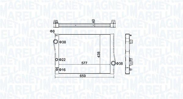 Radiators, Motora dzesēšanas sistēma MAGNETI MARELLI 350213163500 1