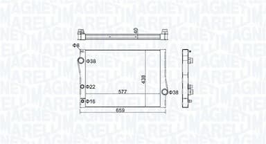 Radiators, Motora dzesēšanas sistēma MAGNETI MARELLI 350213163500 1