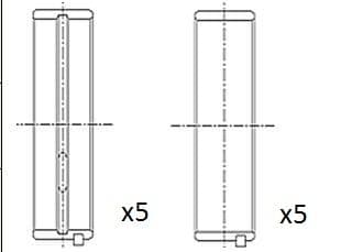 Kloķvārpstas gultnis FAI AutoParts BM1028-STD 1