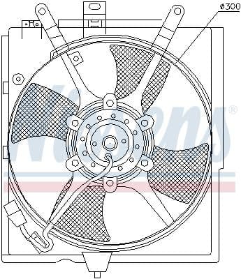 Ventilators, Motora dzesēšanas sistēma NISSENS 85298 6