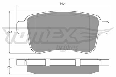 Bremžu uzliku kompl., Disku bremzes TOMEX Brakes TX 15-85 1