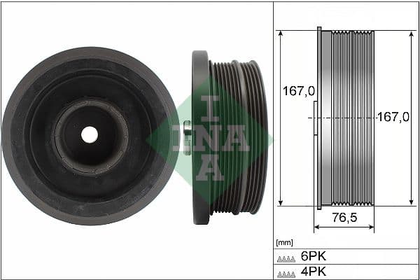 Piedziņas skriemelis, Kloķvārpsta Schaeffler INA 544 0082 10 1