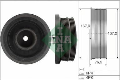 Piedziņas skriemelis, Kloķvārpsta Schaeffler INA 544 0082 10 1