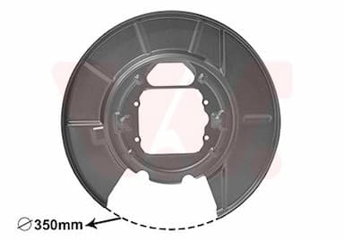 Dubļu sargs, Bremžu disks VAN WEZEL 0685374 1