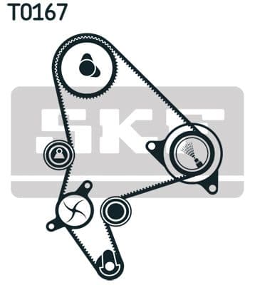 Ūdenssūknis + Zobsiksnas komplekts SKF VKMC 03246 2