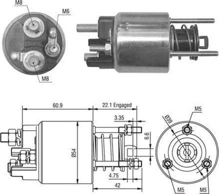 Ievilcējrelejs, Starteris MAGNETI MARELLI 940113050016 1