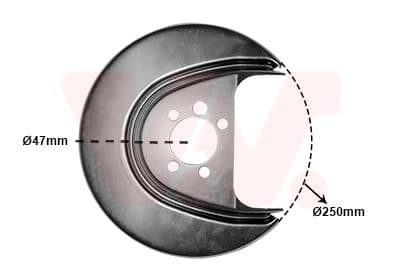 Dubļu sargs, Bremžu disks VAN WEZEL 5829374 1