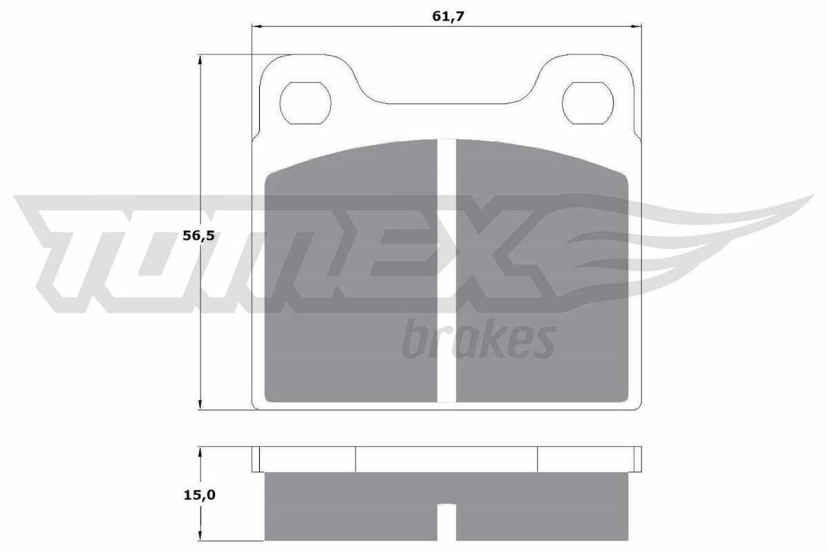 Bremžu uzliku kompl., Disku bremzes TOMEX Brakes TX 10-19 1