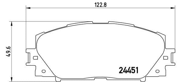 Bremžu uzliku kompl., Disku bremzes BREMBO P 83 106 1