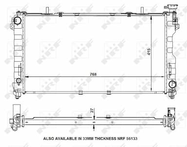 Radiators, Motora dzesēšanas sistēma NRF 53156 1