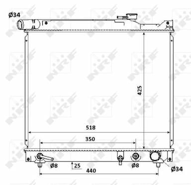 Radiators, Motora dzesēšanas sistēma NRF 53912 1