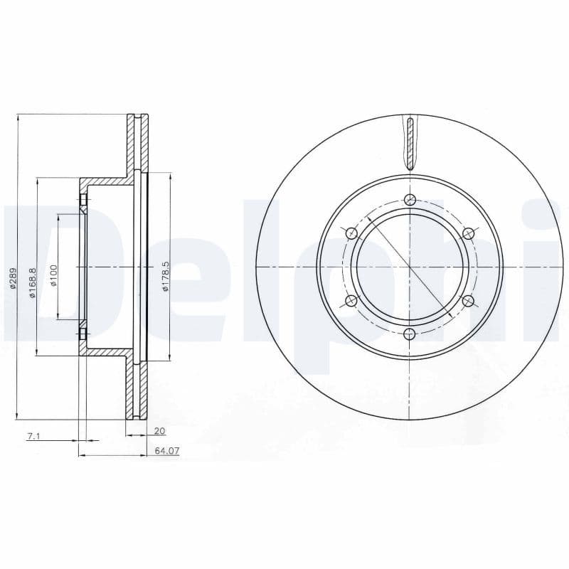 Bremžu diski DELPHI BG2495 1