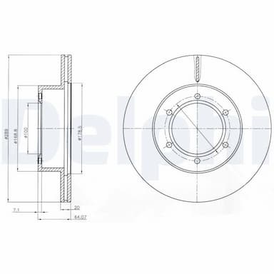 Bremžu diski DELPHI BG2495 1