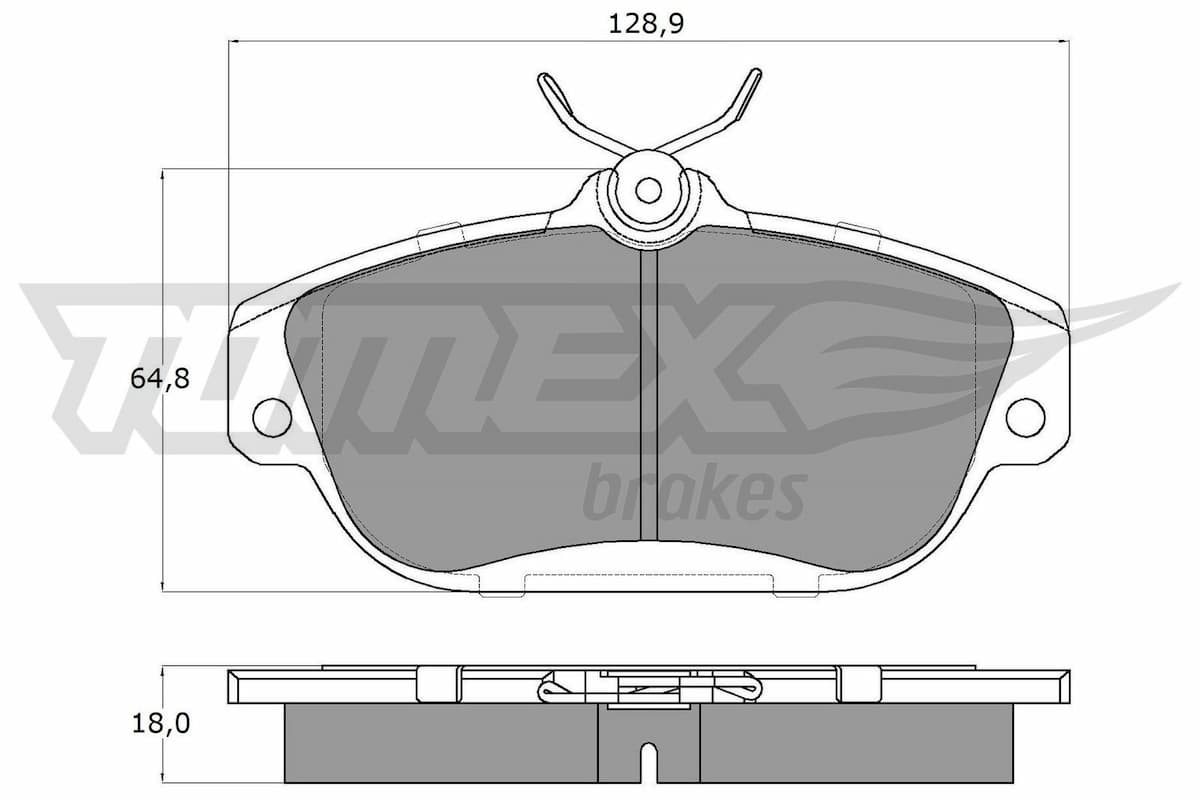 Bremžu uzliku kompl., Disku bremzes TOMEX Brakes TX 14-01 1