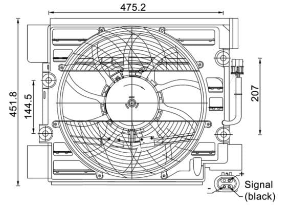 Ventilators, Gaisa kond. sistēmas kondensators MAHLE ACF 24 000S 1