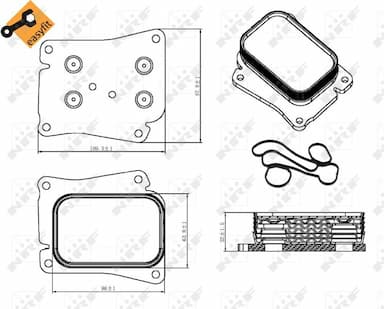 Eļļas radiators, Motoreļļa NRF 31320 5