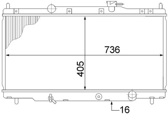 Radiators, Motora dzesēšanas sistēma MAHLE CR 1459 000S 1