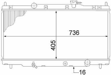 Radiators, Motora dzesēšanas sistēma MAHLE CR 1459 000S 1