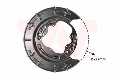 Dubļu sargs, Bremžu disks VAN WEZEL 8207374 1