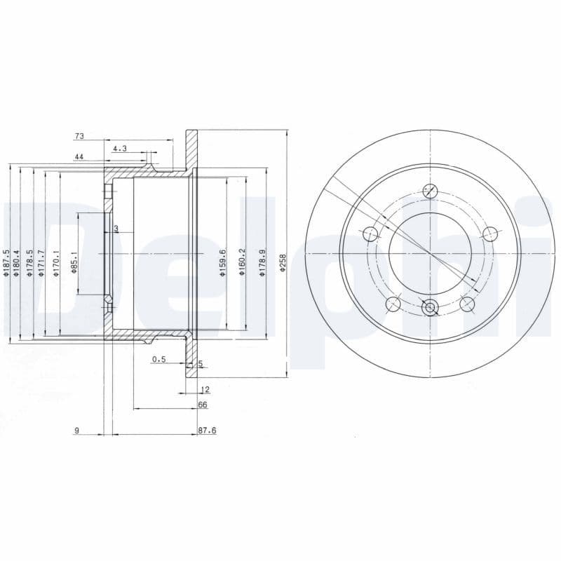 Bremžu diski DELPHI BG3235 1