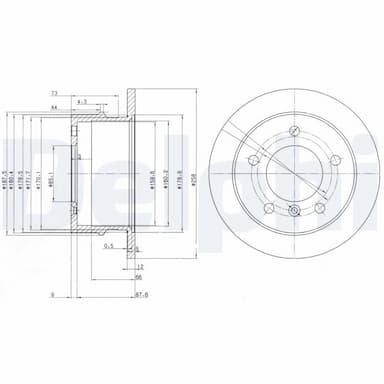 Bremžu diski DELPHI BG3235 1