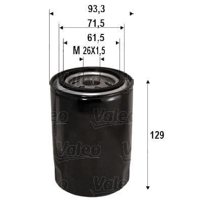 Eļļas filtrs VALEO 586095 1