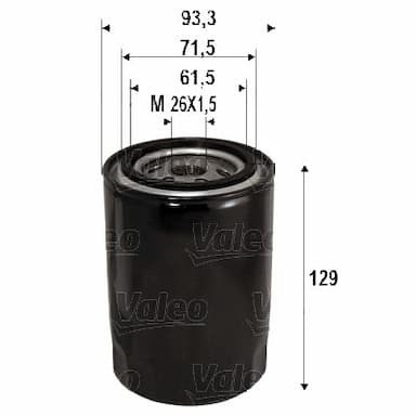 Eļļas filtrs VALEO 586095 1