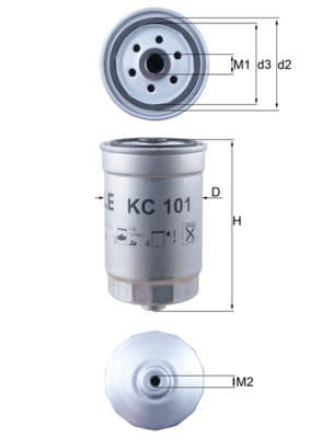 Degvielas filtrs KNECHT KC 101 1