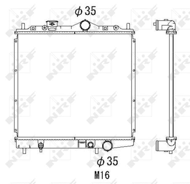 Radiators, Motora dzesēšanas sistēma NRF 506557 1