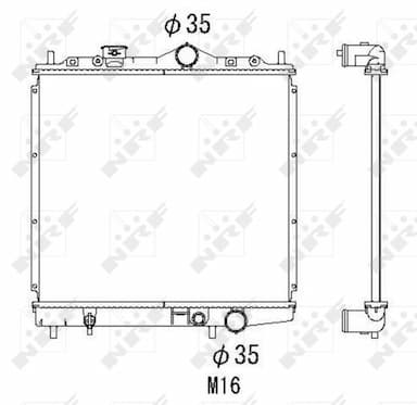 Radiators, Motora dzesēšanas sistēma NRF 506557 1