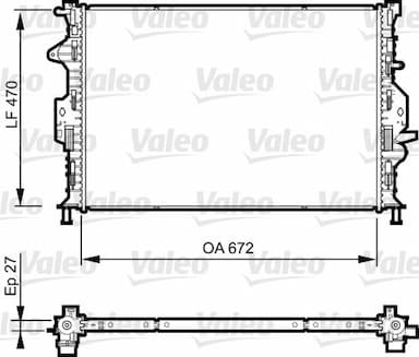 Radiators, Motora dzesēšanas sistēma VALEO 735374 1