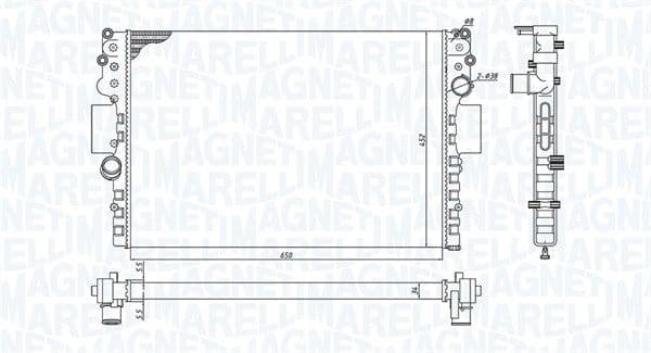 Radiators, Motora dzesēšanas sistēma MAGNETI MARELLI 350213183800 1