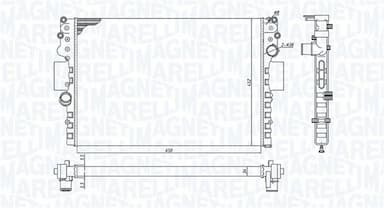 Radiators, Motora dzesēšanas sistēma MAGNETI MARELLI 350213183800 1