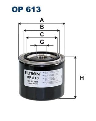 Eļļas filtrs FILTRON OP 613 1