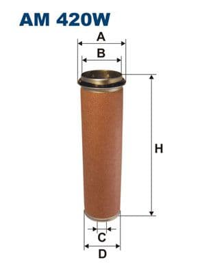 Sekundārā gaisa filtrs FILTRON AM 420W 1