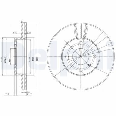 Bremžu diski DELPHI BG3596 1