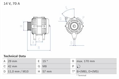 Ģenerators BOSCH 0 986 049 960 1