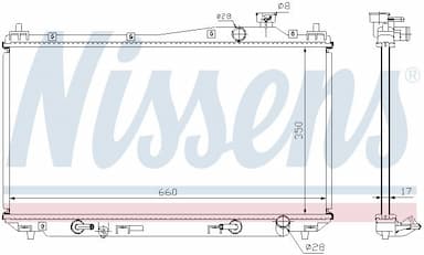 Radiators, Motora dzesēšanas sistēma NISSENS 68115 2