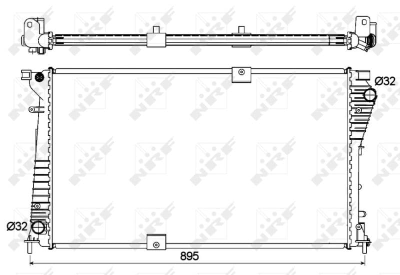 Radiators, Motora dzesēšanas sistēma NRF 53123 1