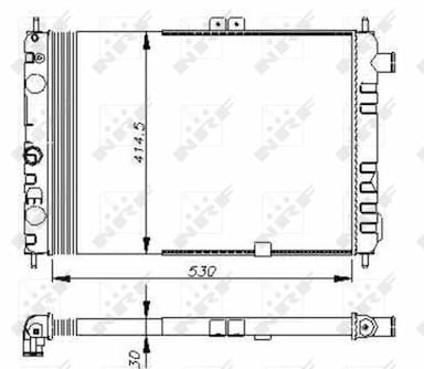 Radiators, Motora dzesēšanas sistēma NRF 58670 1