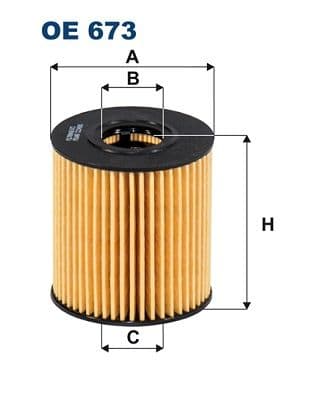 Eļļas filtrs FILTRON OE 673 1