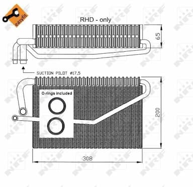 Iztvaikotājs, Gaisa kondicionēšanas sistēma NRF 36118 5