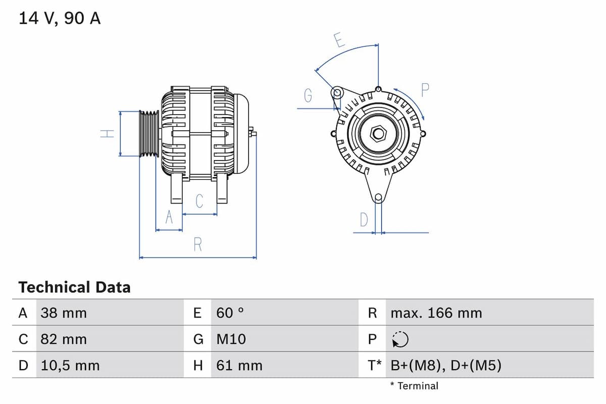 Ģenerators BOSCH 0 986 040 340 1