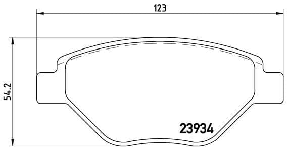 Bremžu uzliku kompl., Disku bremzes BREMBO P 68 031 1