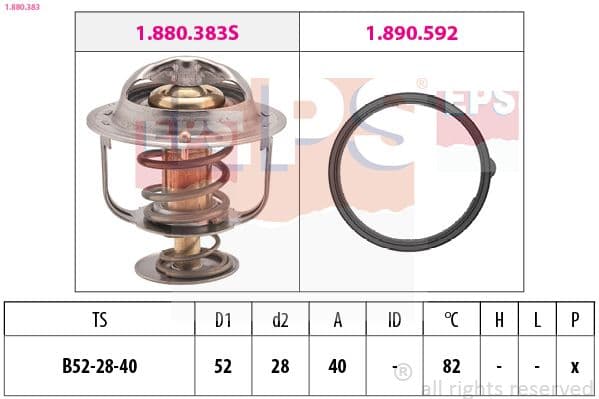 Termostats, Dzesēšanas šķidrums EPS 1.880.383 1